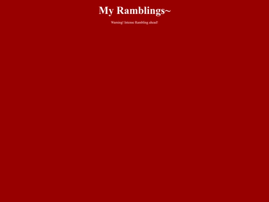 rambling screenshot