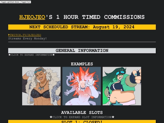 commissions/timedcomm screenshot