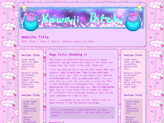 website screenshot