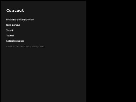 subpages/contact screenshot