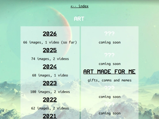 artindex screenshot