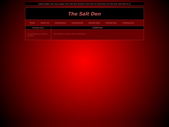 Homepage screenshot