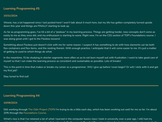 blog screenshot