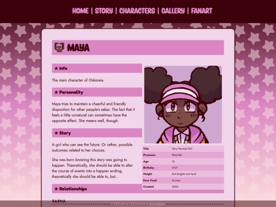 profiles/maya screenshot