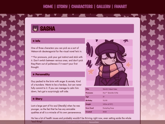 profiles/sasha screenshot
