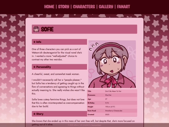 profiles/sofie screenshot