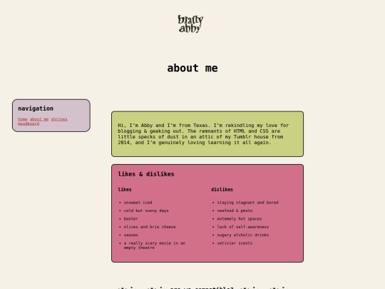 aboutme screenshot