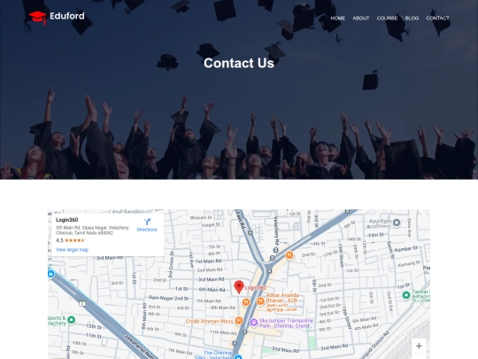 University/contact screenshot