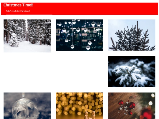 ChristmasWebsite screenshot