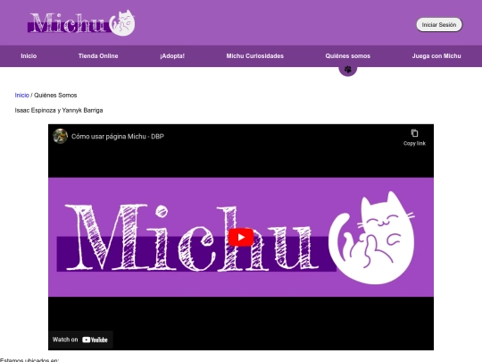 ProyectoMichu/MichuQuienesSomos screenshot