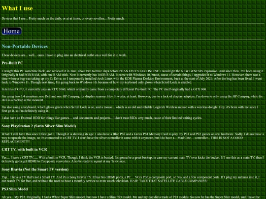 what-i-use screenshot