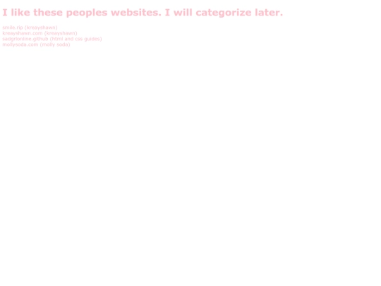 hmmm/WebsitesILike screenshot
