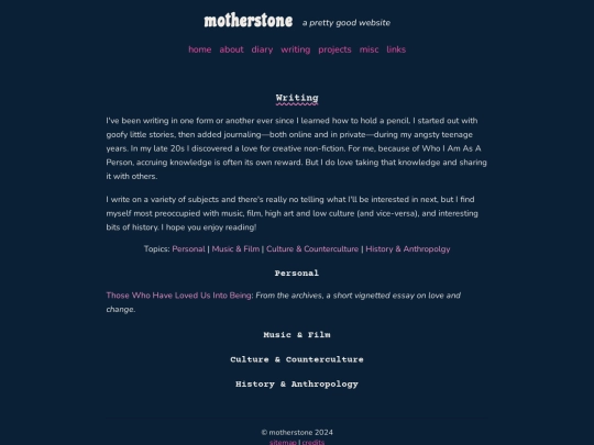 writing screenshot