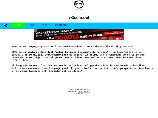 TALLERES/Mi Segunda Pagina screenshot