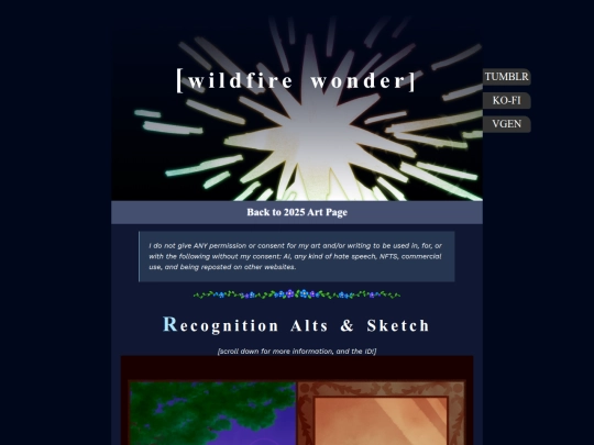 Artpages/RecognitionAlts screenshot
