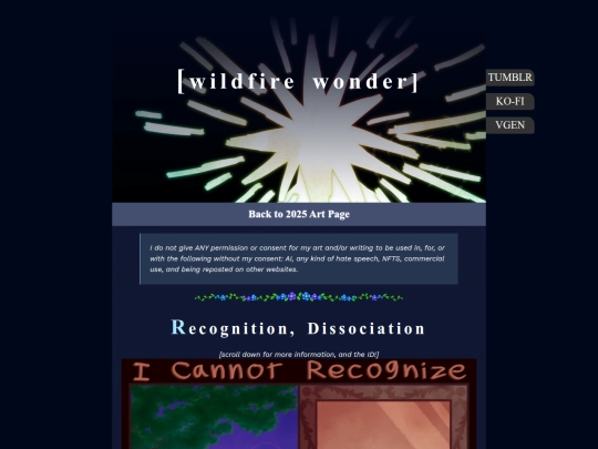 Artpages/RecognitionDissociation screenshot