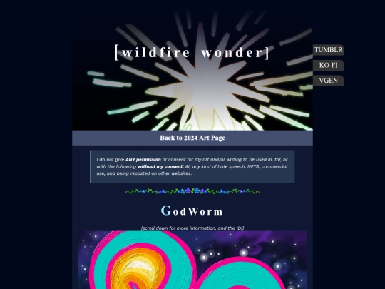 Artpages/godwormart screenshot