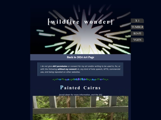 Artpages/paintedcairns1 screenshot