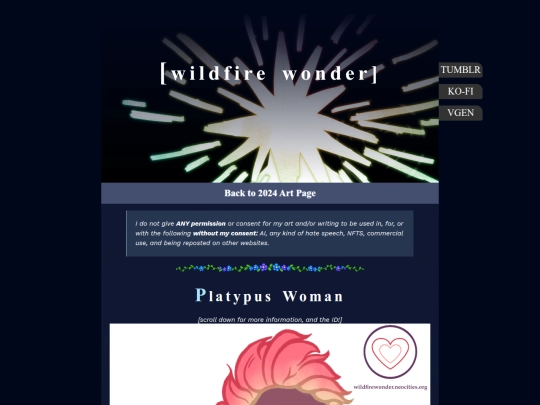 Artpages/platypuswoman screenshot