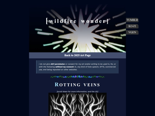 Artpages/rottingveins screenshot