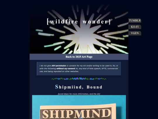 Artpages/shipmindbound screenshot
