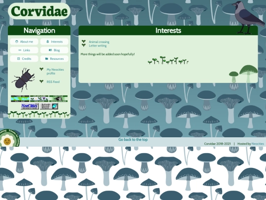 interests screenshot
