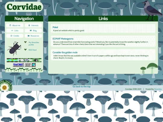 links screenshot