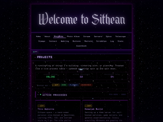 projects screenshot