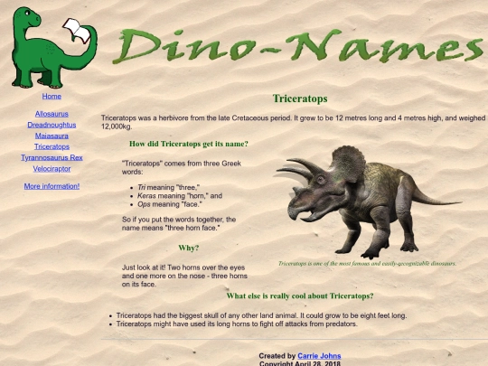 triceratops screenshot