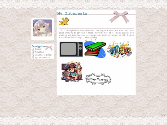 interests screenshot