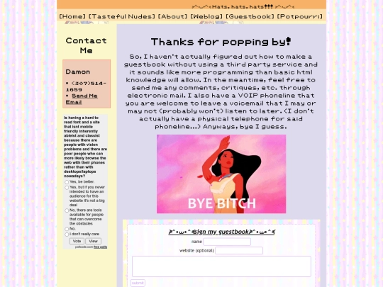 guestbook screenshot