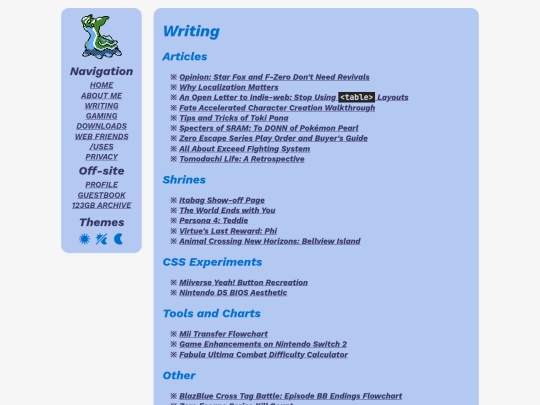 writing screenshot