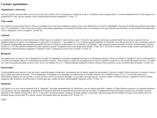 CarismaAgustiniano screenshot