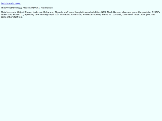 aboutme screenshot