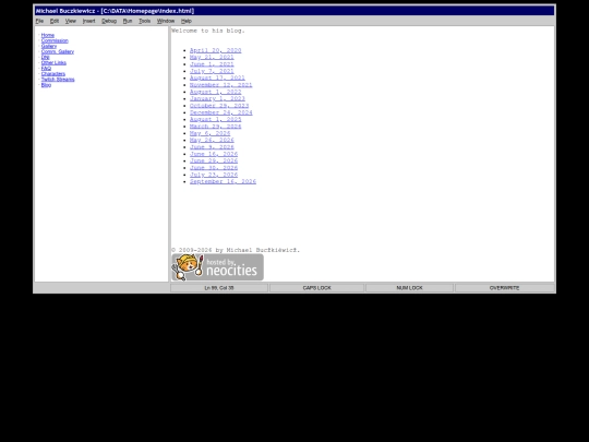 blog screenshot