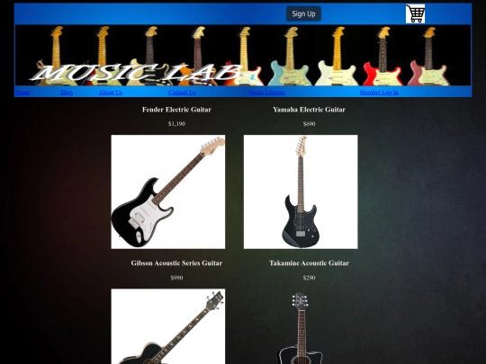 guitars screenshot