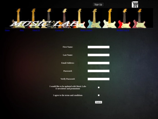 signup screenshot