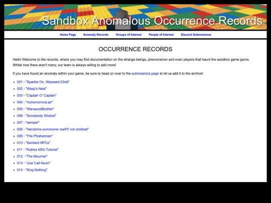 testanomalies screenshot