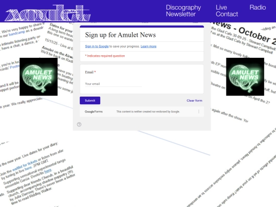 newsletter screenshot