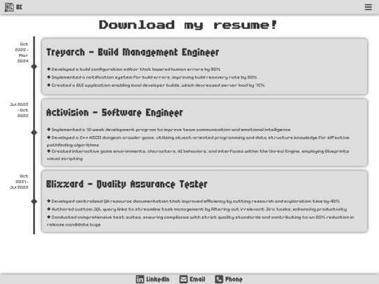 resume screenshot