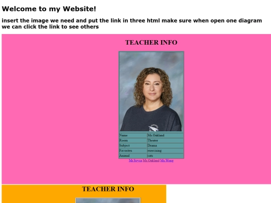 Dreamweaver/teachersFH screenshot