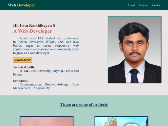 porfolio/portprofile screenshot