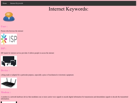 Internet_keywords screenshot