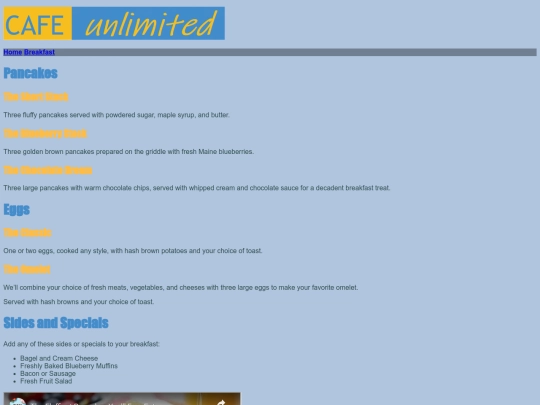 CS160/breakfast screenshot