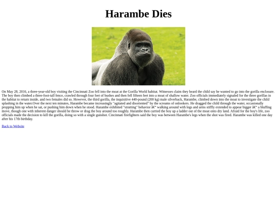 Harambe screenshot