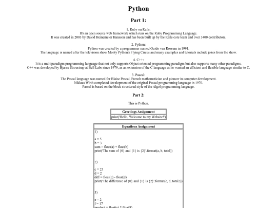 Second Semester/python screenshot