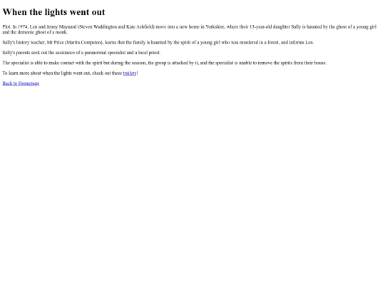 lightwentoutexam screenshot