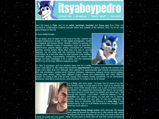 aboutme screenshot