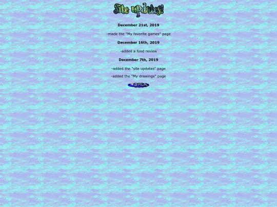 updates screenshot