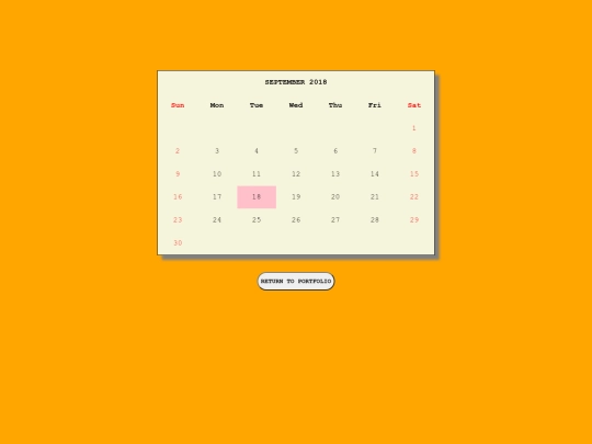 calendar/Calendar screenshot